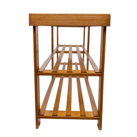 Bamboo Shoe Rack Wooden Bench Storage Organiser Cabinet Holder Stool Furniture Kings Warehouse 