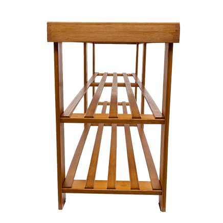 Bamboo Shoe Rack Wooden Bench Storage Organiser Cabinet Holder Stool Furniture Kings Warehouse 