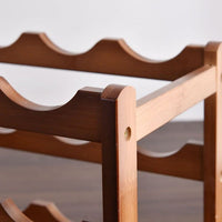 Bamboo Stackable Modular Freestanding Countertop Wine Shelf Rack Furniture Kings Warehouse 