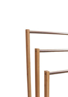 Bamboo Towel Bar Metal Holder Rack 3-Tier Freestanding for Bathroom and Bedroom Home & Garden Kings Warehouse 