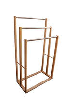 Bamboo Towel Bar Metal Holder Rack 3-Tier Freestanding for Bathroom and Bedroom Home & Garden Kings Warehouse 