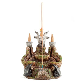 Baphomet Mountain LED Backflow Incense Burner Kings Warehouse 