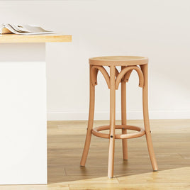 Bar Stool Rattan Seat Wooden Furniture Kings Warehouse 