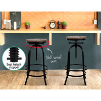 Bar Stools Adjustable Wood Chairs Furniture Kings Warehouse 