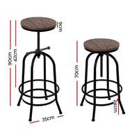 Bar Stools Adjustable Wood Chairs Furniture Kings Warehouse 