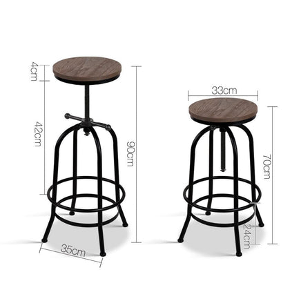 Bar Stools Adjustable Wood Chairs Furniture Kings Warehouse 