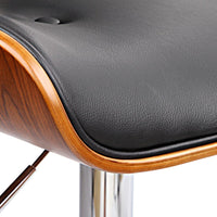 Bar Stools Gas Lift Leather Black Furniture Kings Warehouse 