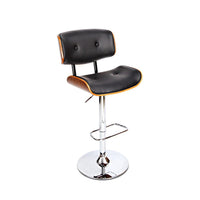 Bar Stools Gas Lift Leather Black Furniture Kings Warehouse 
