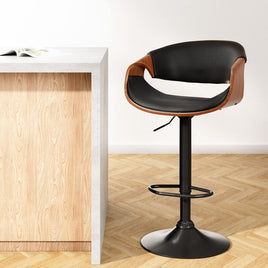 Bar Stools Gas Lift Leather w/Armrest Furniture Kings Warehouse 