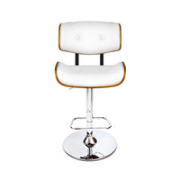 Bar Stools Gas Lift Leather White Furniture Kings Warehouse 