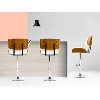 Bar Stools Gas Lift Leather White Furniture Kings Warehouse 