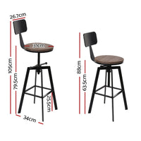 Bar Stools Kitchen Counter Chairs Vintage Metal Chairs Furniture Kings Warehouse 