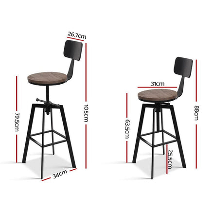 Bar Stools Kitchen Counter Chairs Vintage Metal Chairs Furniture Kings Warehouse 