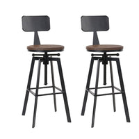 Bar Stools Kitchen Counter Chairs Vintage Metal Chairs x2 Furniture Kings Warehouse 