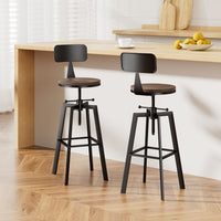 Bar Stools Kitchen Counter Chairs Vintage Metal Chairs x2 Furniture Kings Warehouse 