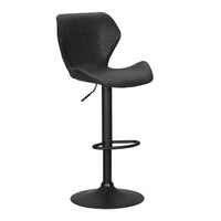 Bar Stools Kitchen Counter Stools Swivel Gas Lift Vintage Chairs Black x2 Furniture Kings Warehouse 