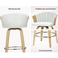 Bar Stools Kitchen Leather Barstools Swivel Counter Chairs x2 Furniture Kings Warehouse 