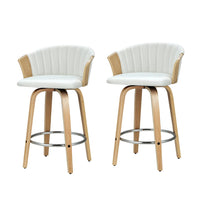 Bar Stools Kitchen Leather Barstools Swivel Counter Chairs x2 Furniture Kings Warehouse 