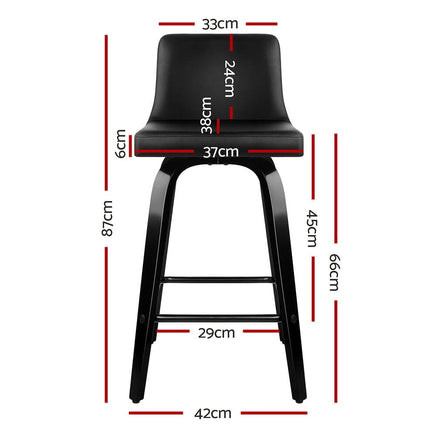 Bar Stools Kitchen Leather Barstools Swivel Wooden Chairs X2 Furniture Kings Warehouse 