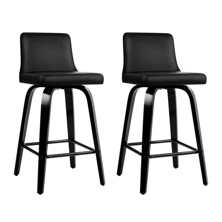 Bar Stools Kitchen Leather Barstools Swivel Wooden Chairs X2 Furniture Kings Warehouse 