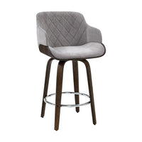 Bar Stools Swivel Velvet Padded Wooden Furniture Kings Warehouse 