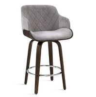 Bar Stools Swivel Velvet Padded Wooden Furniture Kings Warehouse 