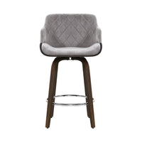 Bar Stools Swivel Velvet Padded Wooden Furniture Kings Warehouse 