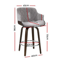 Bar Stools Swivel Velvet Padded Wooden Furniture Kings Warehouse 