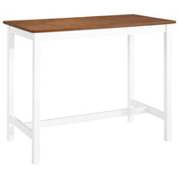 Bar Table Solid Wood 108x60x91 cm Kings Warehouse 