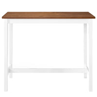 Bar Table Solid Wood 108x60x91 cm Kings Warehouse 