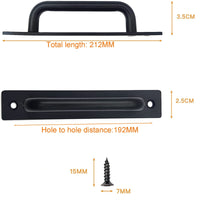 Barn Door Handle Sliding Door Pull Cabinet Door Handles Drawer knobs Kitchen Handles Hardware Kings Warehouse 
