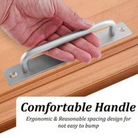 Barn Door Handle Sliding Pull Cabinet Door Handles Drawer knobs Kitchen Handles Silver Kings Warehouse 