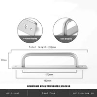 Barn Door Handle Sliding Pull Cabinet Door Handles Drawer knobs Kitchen Handles Silver Kings Warehouse 