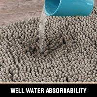 Bath Mat Rug Bathroom Extra Soft Absorbent Rugs Non Slip Quick Dry Grey Kings Warehouse 