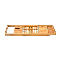 Bathroom Bamboo Bath Caddy Wine Glass Holder Table Tray Bathtub Rack Soap Shelf Home & Garden Kings Warehouse 