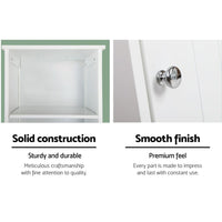 Bathroom Cabinet Storage 160cm White Furniture Kings Warehouse 