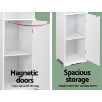 Bathroom Cabinet Storage 160cm White Furniture Kings Warehouse 