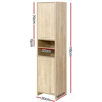 Bathroom Cabinet Storage 185cm Wooden Furniture Kings Warehouse 