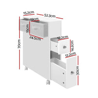 Bathroom Cabinet Storage Toilet Organiser Furniture Kings Warehouse 