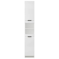 Bathroom Cabinet White 32x34x188.5 cm Engineered Wood Kings Warehouse 