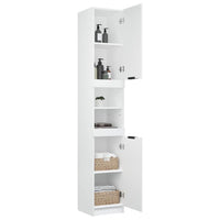 Bathroom Cabinet White 32x34x188.5 cm Engineered Wood Kings Warehouse 