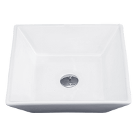 Bathroom Ceramic Rectangular Above Countertop Basin for Vanity