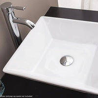 Bathroom Ceramic Rectangular Above Countertop Basin for Vanity Kings Warehouse 