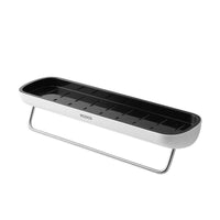 Bathroom Shelves Organizer Wall Mount Home Towel shelf Shampoo Rack With Towel Bar Storage Rack Bathroom Accessories Black Home & Garden Kings Warehouse 