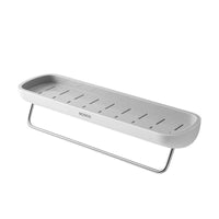 Bathroom Shelves Organizer Wall Mount Home Towel shelf Shampoo Rack With Towel Bar Storage Rack Bathroom Accessories Grey Home & Garden Kings Warehouse 