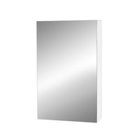 Bathroom Vanity Mirror with Storage Cavinet - White