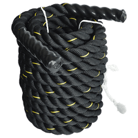 Battle Rope Dia 3.8cm x 9M length Poly Exercise Workout Strength Training Kings Warehouse 