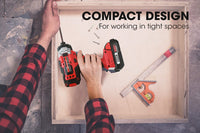 BAUMR-AG 20V Cordless Impact Driver Lithium Screwdriver Kit w/ Battery Charger Tools Kings Warehouse 