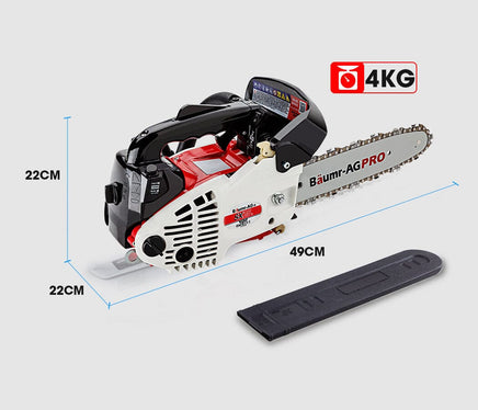 Baumr-AG 25CC Petrol Chainsaw Arborist 10 Bar Tree Pruning Garden Chain Saw Tools Kings Warehouse 