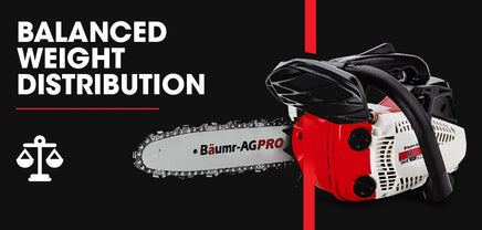 Baumr-AG 25CC Petrol Chainsaw Arborist 10 Bar Tree Pruning Garden Chain Saw Tools Kings Warehouse 